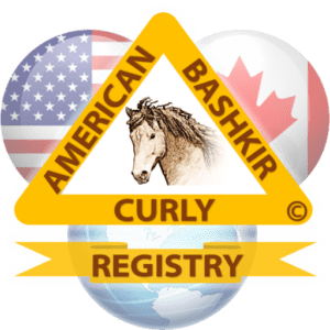 Horse and flags registry emblem